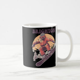 Brighton Utah Retro Snowboard Kaffeetasse