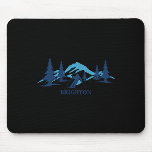Brighton Utah Ski Resort Skifahren Skier Mousepad