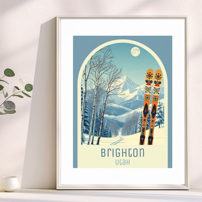 Brighton Utah ski resort vacation Poster (Von Creator hochgeladen)