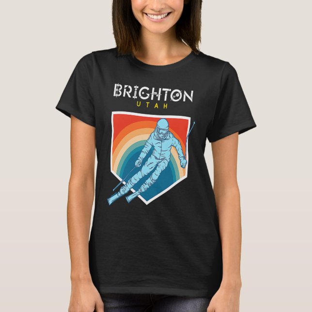 Brighton Utah USA Ski Resort BACK PRINT 2 T-Shirt (Vorderseite)