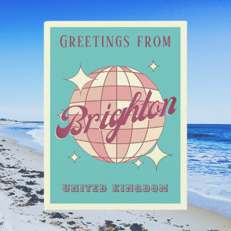 Brighton Vereinigtes Königreich - Urlaub Postcard Postkarte