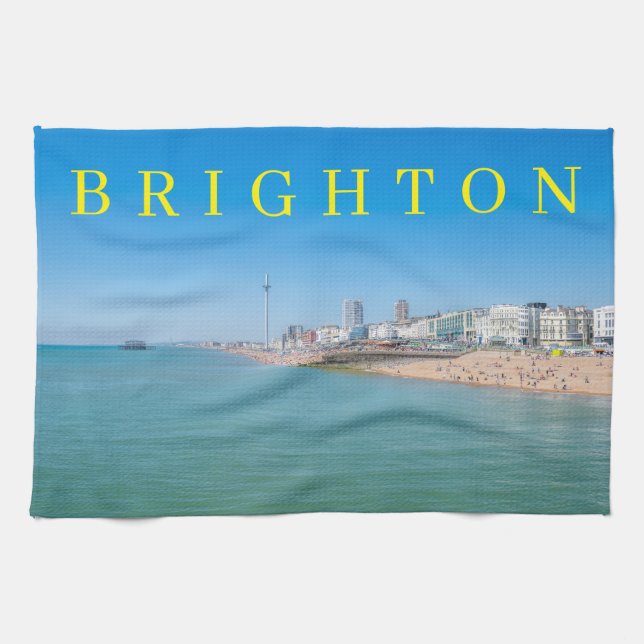 Brighton View Teetuch Geschirrtuch (Horizontal)