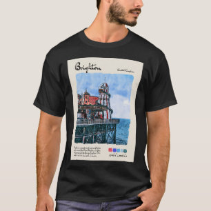 Brighton Vintag Watercolor Travel T-Shirt