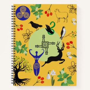 Brigid Goddess - Yellow Journal Notizbuch