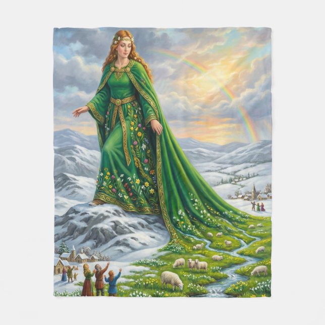 Brigid’s Mantle (Bringing the Spring) Fleecedecke (Vorderseite)