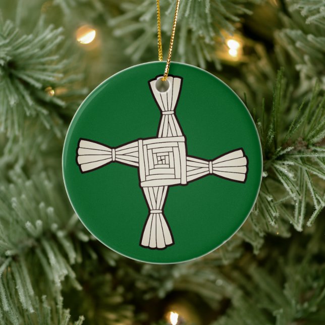 Brigidenskreuz Keramik Ornament (Baum)
