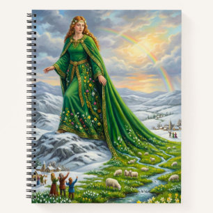 Brigids Mantel (Frühling bringen) Notizbuch
