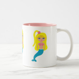 Brigit der Mermaid-Tasse Zweifarbige Tasse