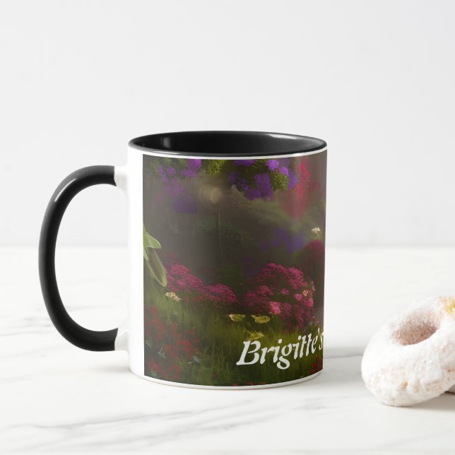 Brigittes Morgentee Personalisiert anpassbar Tasse (Mit Donut)