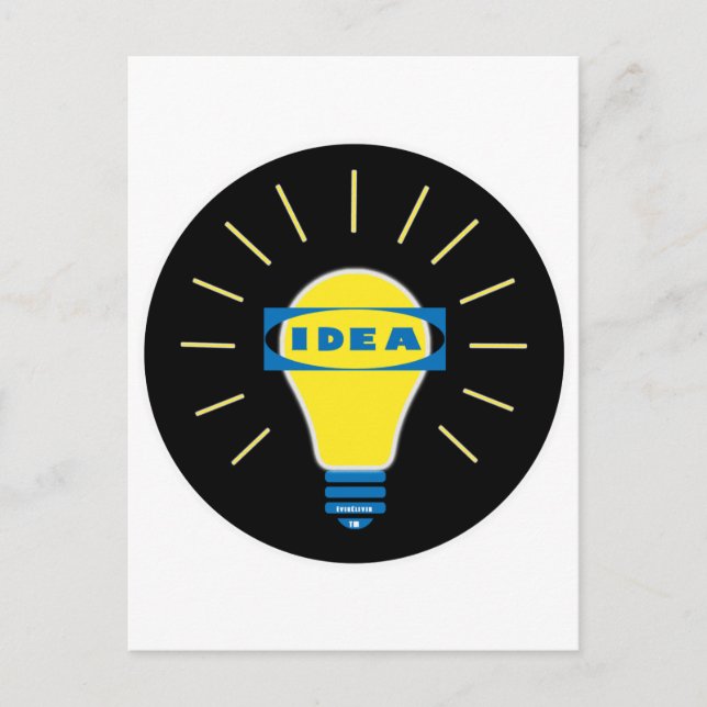 Brigth Idea Parody Logo Postkarte (Vorderseite)