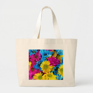 Brihell Colored Daisies Jumbo Stoffbeutel