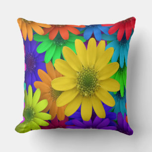 Brihell Colored Daisies Kissen