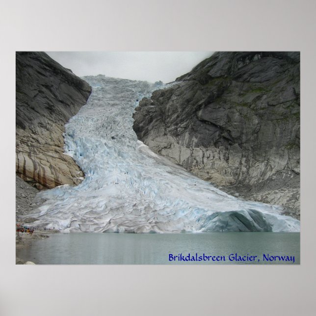 Brikdalsbreen Glacier Poster (Vorne)