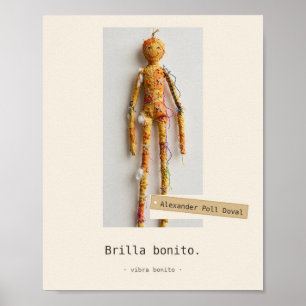 Brilla bonito — Poster aus Stoffspielzeug