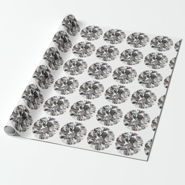 Brillant Round Diamond Geschenkpapier (Ungerollt)
