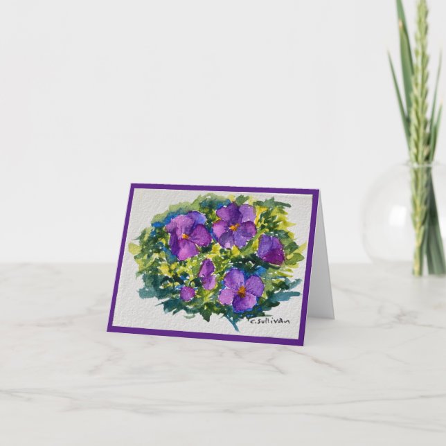 Brillante Aquarellviolette (Vorderseite)