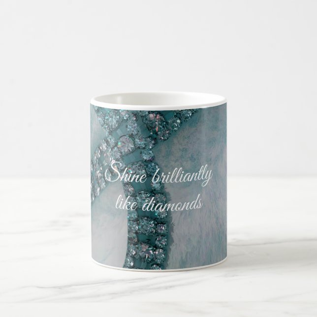 Brillante Diamonds-Tasse Kaffeetasse (Mittel)