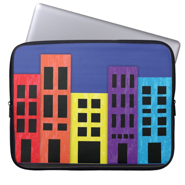 Brillante Gebäude Laptop Sleeve (Vorderseite)