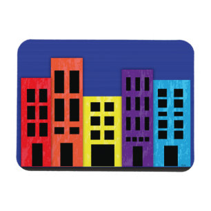 Brillante Gebäude Magnet