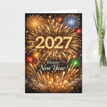 Brillante goldene Feuerwerke Frohes Neues Jahr 202
