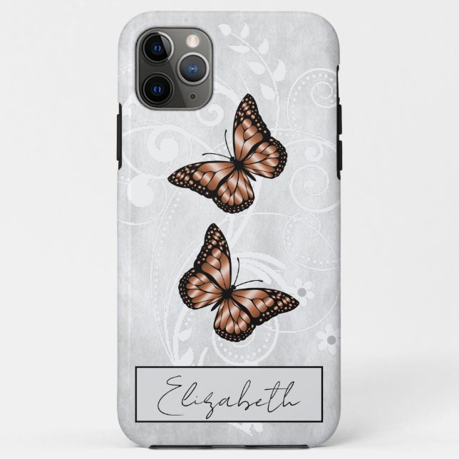 Brillante Kupferschmetterlinge Case-Mate iPhone Hülle (Rückseite)