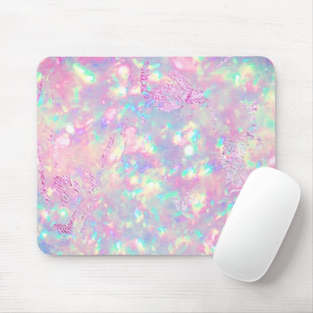 brillante lila-rosa Opal Mousepad (Mit Mouse)