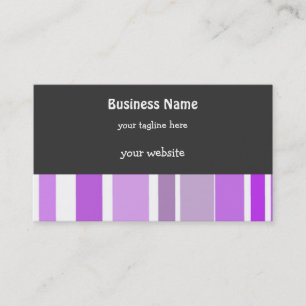 Brillante Lila Streifen Visitenkarte