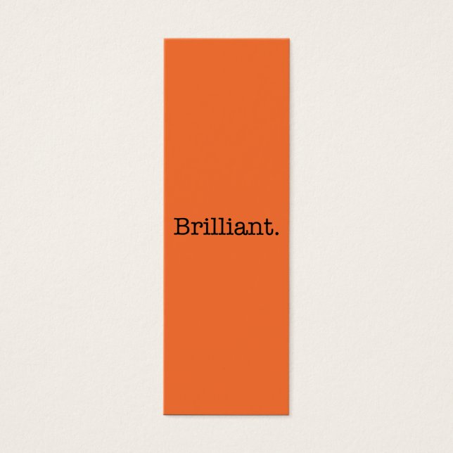 Brillante Mandarine Orange Trend Farbe (Vorderseite)