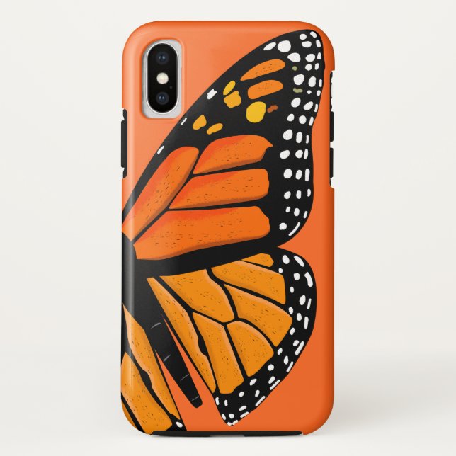 Brillante Orange & Black Monarch Butterfly Case-Mate iPhone Hülle (Rückseite)