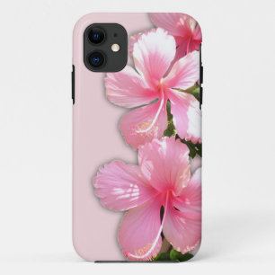 Brillante rosa Hawaiianische Hibiskus-Blume Case-Mate iPhone Hülle