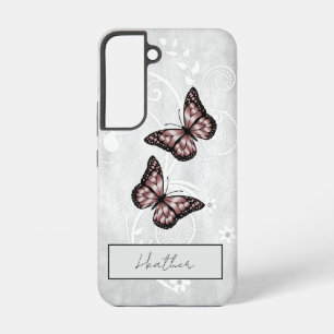Brillante rosa Schmetterlinge Samsung Galaxy Hülle