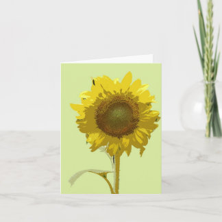Brillante Sonnenblumenkarte Karte