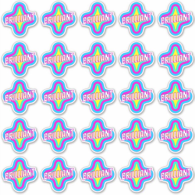 Brillante Spaß Niedlich Teacher Belohnung Kommenta Aufkleber (Vorderseite)