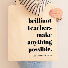 Brillante Teacher Educator Wertungsquote Kunst Tragetasche