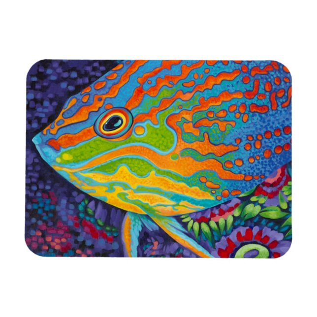 Brillante tropische Fische I Magnet (Horizontal)