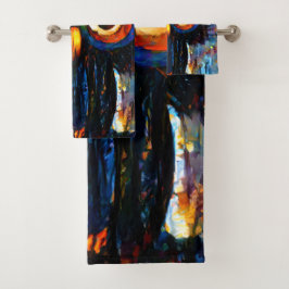 Brillante und kluge Eule Badhandtuch Set