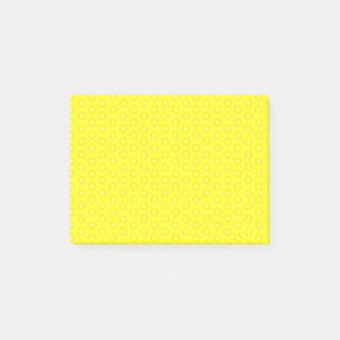 Brillante Zitronengelbe Sonnenscheinsterne Muster Post-it Klebezettel