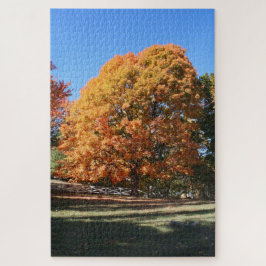 Brillanter Herbstbaum – Hubbell, Michigan Puzzle
