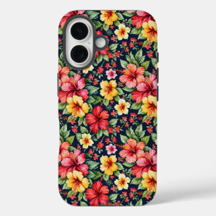 Brillanter Tropischer Hibiskus iPhone 16 Hülle