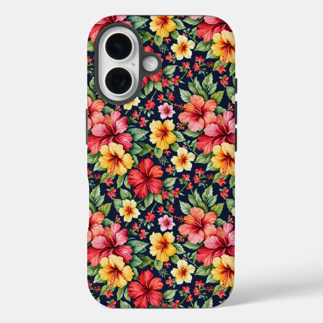Brillanter Tropischer Hibiskus Case-Mate iPhone Hülle (Rückseite)