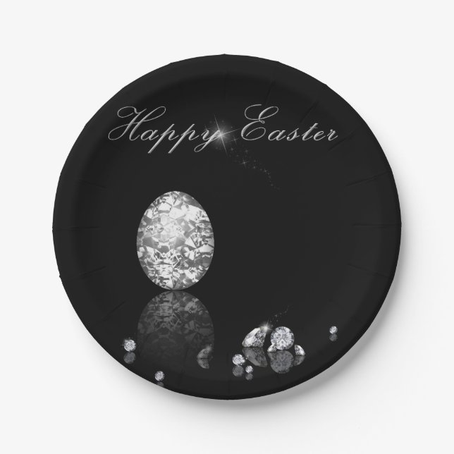 Brillantes Ostereier - Papierplatte Pappteller (Vorderseite)