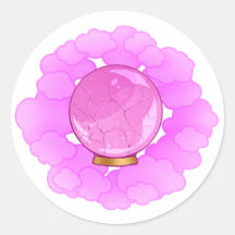 Brillantes Pink Cracked Crystal Ball