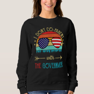 Brille Amerikanische Flagge Ich koerziere nicht mi Sweatshirt