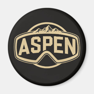 Brille Aspen Snowmass Colorado Skigebiet Geschenke Magnet