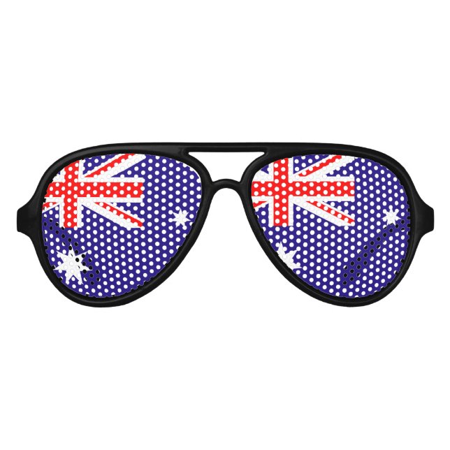 Brille aus australischem Party | Australia Day Spa Partybrille (Vorderseite)