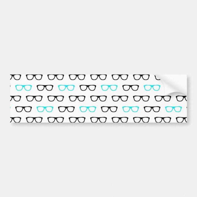 Brille Autoaufkleber (Vorne)