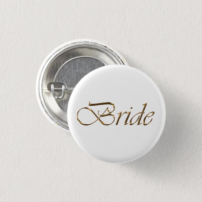 Brille, goldene Schrift, eleganter weißer Button-K Button (Vorne & Hinten)
