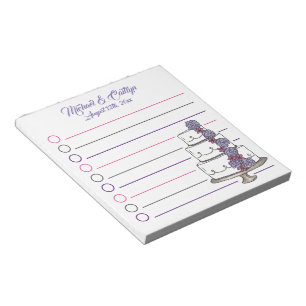 Brille Groom Personalisierte Blumenkuchen Gastgesc Notizblock