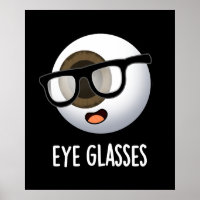 Brille Lustige Augen Puns Dunkler Hintergrund