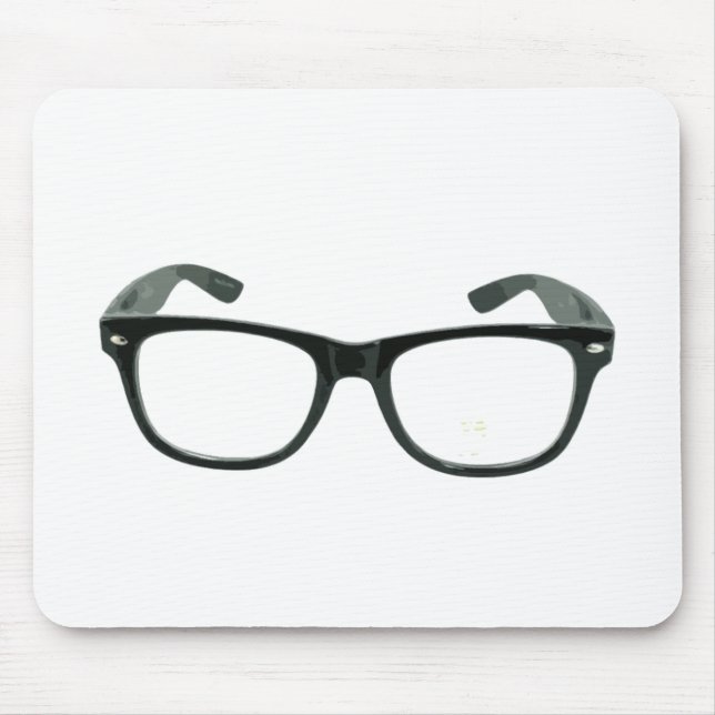 Brille-Mauspad für Nerds Mousepad (Vorne)